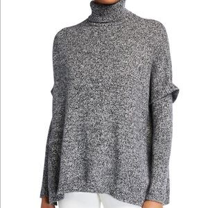 H Halston Poncho Sweater NEW